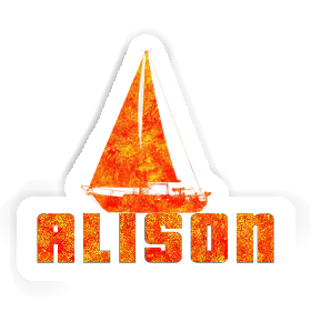 Alison Sticker Sailboat Image