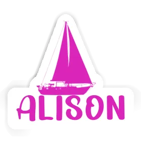 Sailboat Sticker Alison Image