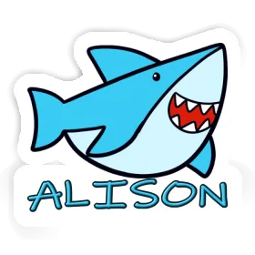 Shark Sticker Alison Image