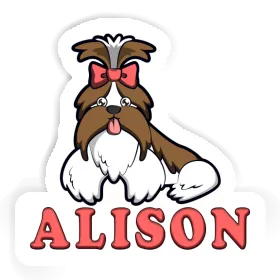 Alison Sticker Shih Tzu Image