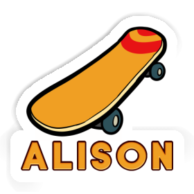 Skateboard Sticker Alison Image