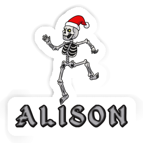 Sticker Christmas Skeleton Alison Image