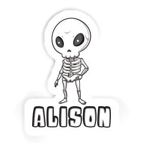 Skeleton Sticker Alison Image