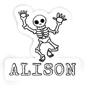 Sticker Alison Skull Image