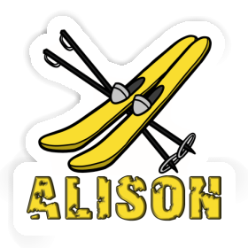 Ski Sticker Alison Image