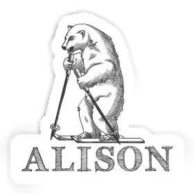 Sticker Alison Bear Image