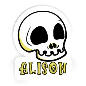 Sticker Alison Skull Image