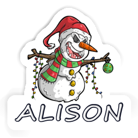 Alison Sticker Bad Snowman Image