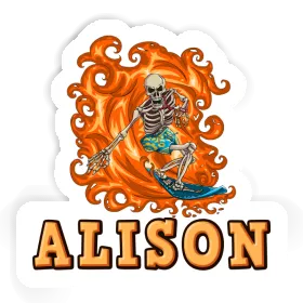 Sticker Alison Surfer Image