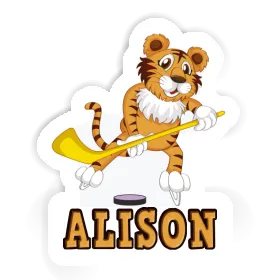 Sticker Alison Ice-Hockey Player Image