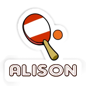 Sticker Alison Table Tennis Paddle Image