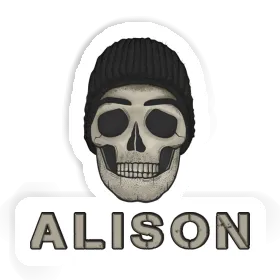 Sticker Skull Alison Image