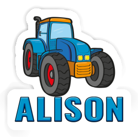 Sticker Alison Tractor Image