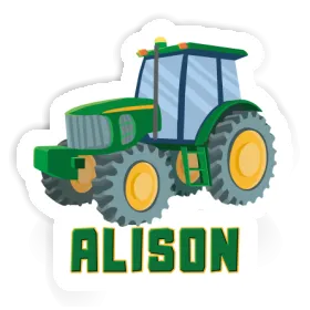 Alison Sticker Tractor Image