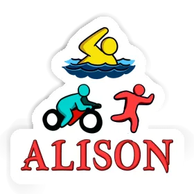 Aufkleber Alison Triathlet Image