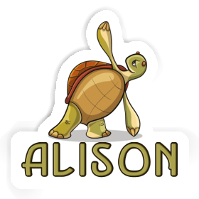 Sticker Alison Yoga-Schildkröte Image