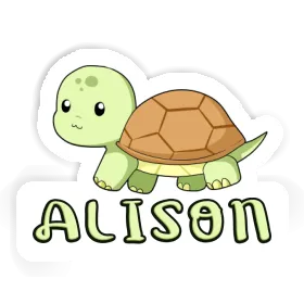 Alison Aufkleber Schildkröte Image