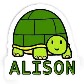 Aufkleber Schildkröte Alison Image