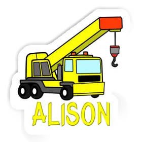 Vehicle Crane Sticker Alison Image