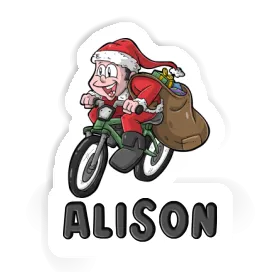 Sticker Bicycle Rider Alison Image