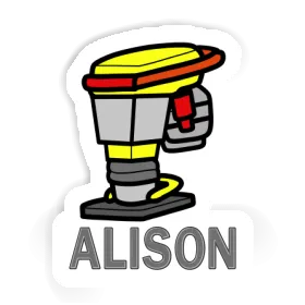 Sticker Alison Vibratory tamper Image