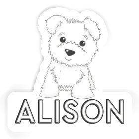 Terrier Sticker Alison Image