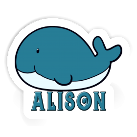 Alison Sticker Whale Fish Image