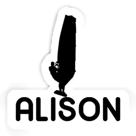 Alison Sticker Windsurfer Image