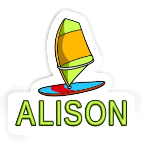 Sticker Alison Windsurf Board Image