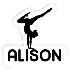 Sticker Alison Yoga Woman Image