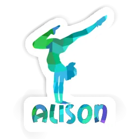 Sticker Alison Yoga Woman Image