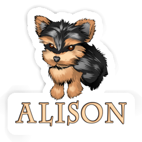 Alison Sticker Yorkshire Terrier Image