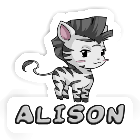 Sticker Zebra Alison Image