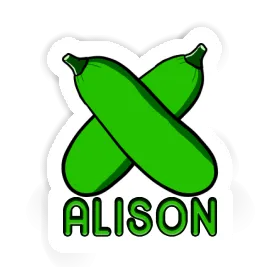 Sticker Zucchini Alison Image