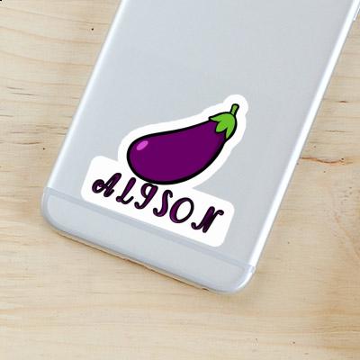 Sticker Aubergine Alison Image