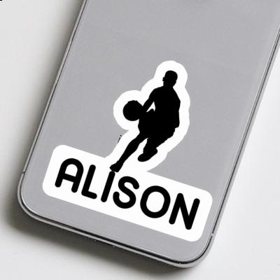 Sticker Basketball Player Alison Notebook Image