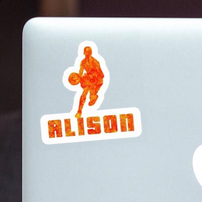 Alison Sticker Basketball Player Laptop Image