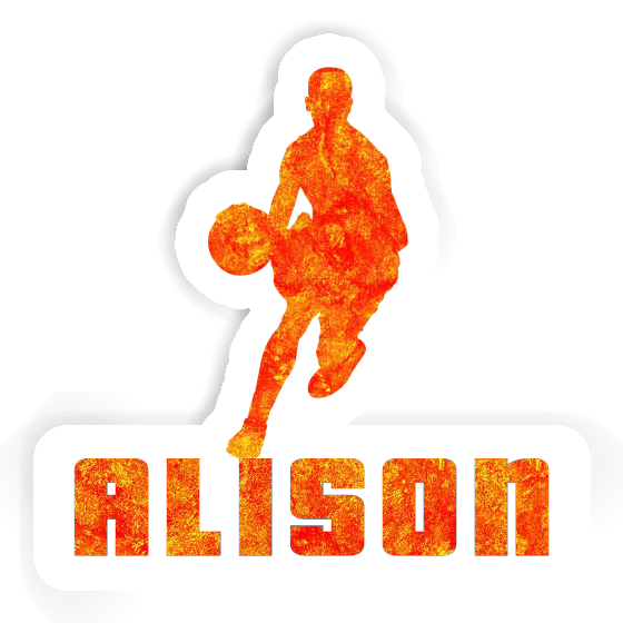 Alison Sticker Basketball Player Image