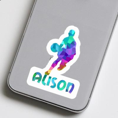 Sticker Alison Basketball Player Gift package Image