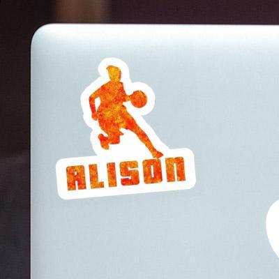 Sticker Basketballspielerin Alison Notebook Image