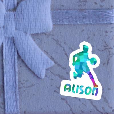 Sticker Alison Basketball Player Laptop Image