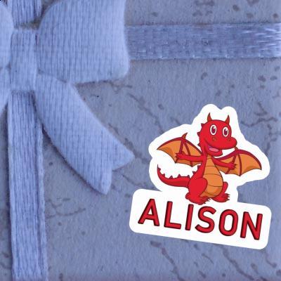 Sticker Alison Baby Dragon Notebook Image