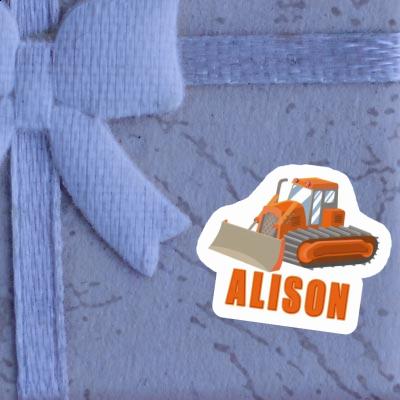 Sticker Excavator Alison Notebook Image