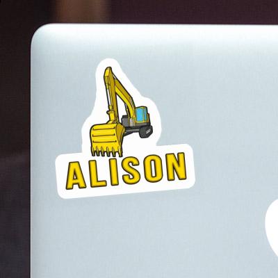 Sticker Excavator Alison Gift package Image