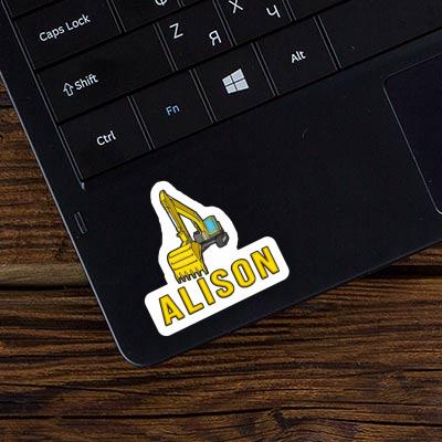 Sticker Excavator Alison Image