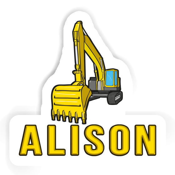 Sticker Excavator Alison Gift package Image