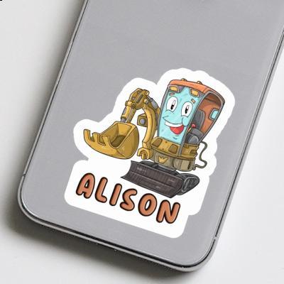 Sticker Excavator Alison Laptop Image