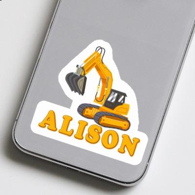 Sticker Excavator Alison Laptop Image