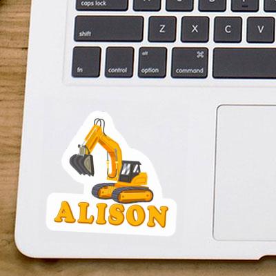 Sticker Excavator Alison Gift package Image