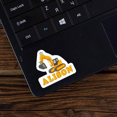 Sticker Excavator Alison Gift package Image